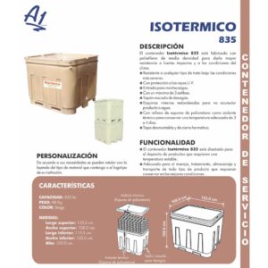 Contenedor isotérmico 835