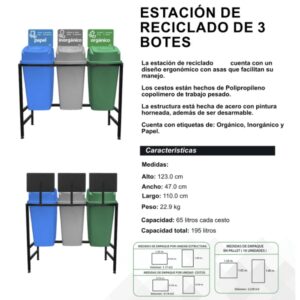 ESTRUCTURA METALICA DESARMABLE PARA 3 BOTES