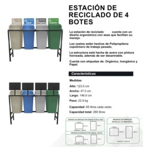 ESTRUCTURA METALICA DESARMABLE PARA 4 BOTES