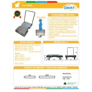 PLATAFORMA NEGRA DUST